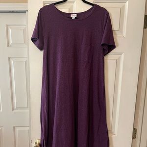 Lularoe purple Carly with pocket